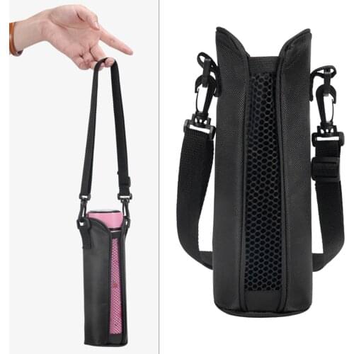 Insulated Outdoor Water Bottle Carrier Pouch Cover Adjustable Strap Kettle Bag Camping Hiking Cycling