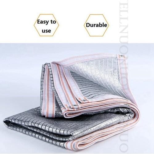 NNW Aluminum Foil Reflected Anti-UV Sunshade Net 75% Sun Shading Rate for Outdoor Car Plants Sunblock Thermal Insulation
