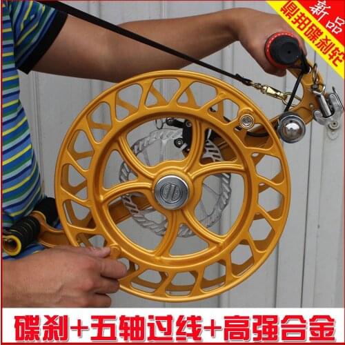 Kite suspenders fly reel bearing tools bird controller kite line winder accessories 32cm magnesium alloy disc suspenders wheel