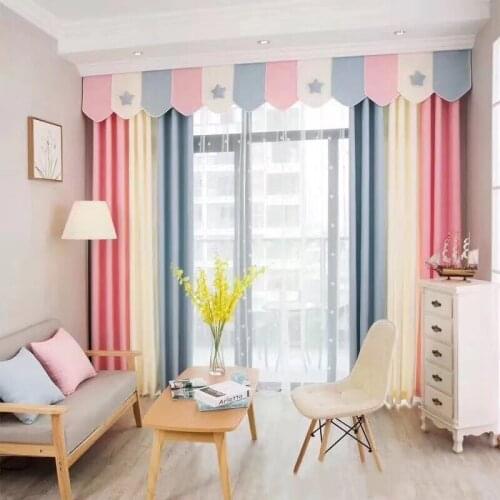 New Fresh Modern Minimalist Curtains Bright Direct Sales Sanded Curtains Solid Color Blackout Curtains for Living Room Bedroom