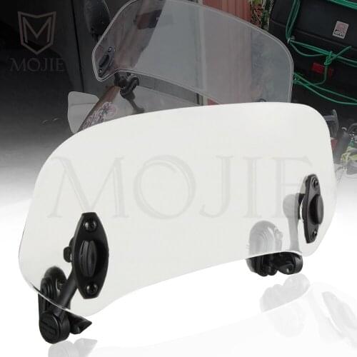 Motorcycle Windshield Extension Spoiler Windscreen Air Deflector For YAMAHA XT660 E R X XT350 XTZ125 XV 1000 1100 1700 Virago