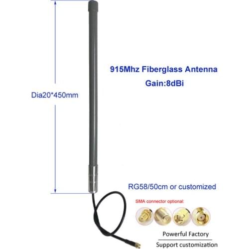 Outdoor Base station omni 8dBi 915Mhz fiberglass antenna with SMA connector 1pcs