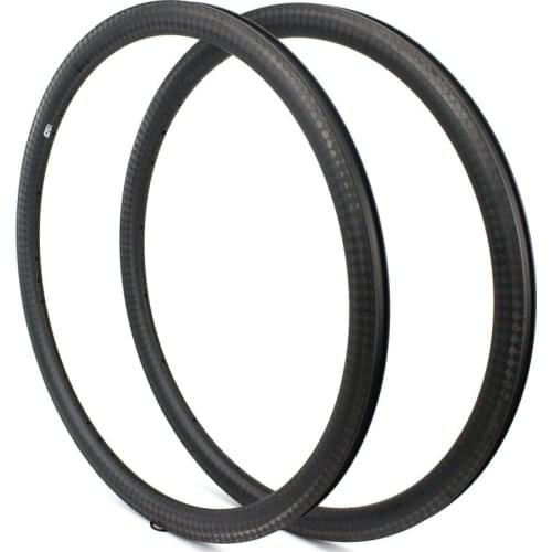 Carbon Fiber Cycle Rims 12K Finish 38mm Depth 25mm/27mm Width Road Rims 700c Bicycle Rim For 18/20/21/24 Hole