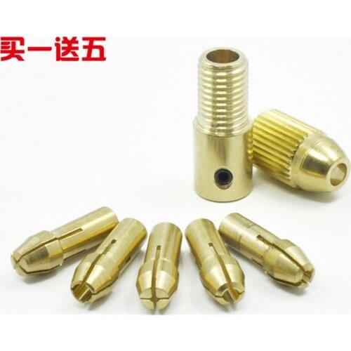 High Quality Best Price 5pcs/Set 0.5-3mm Small Electric Drill Bit Collet Micro Twist Drill Chuck Set