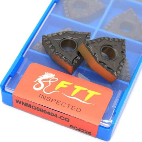 WNMG080404 CQ PC4225 herramientas de torno de Metal de carburo de alta calidad herramienta de torneado externo CVD capa de corte
