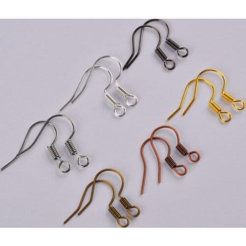 1000pcs Mixed Colors Earring Findings Earrings Clasps Hooks Fittings DIY for DIY Jewelry Making Supplies Accessories