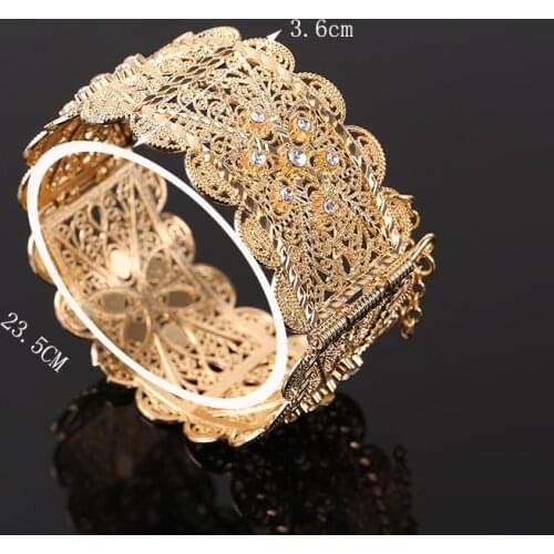 Arab Woman Bracelet Moroccan Jewelry A Wedding Gift for A Woman Dubai Girl Gold Bracelet Moroccan Jewelry for A Woman