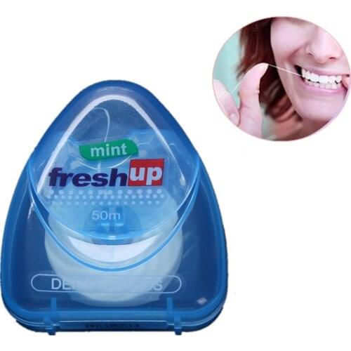 50M Micro Wax Dental Flosser Interdental Brush Peppermint flavor Teeth Stick Toothpicks Floss Pick Oral Hygiene Clean Wire