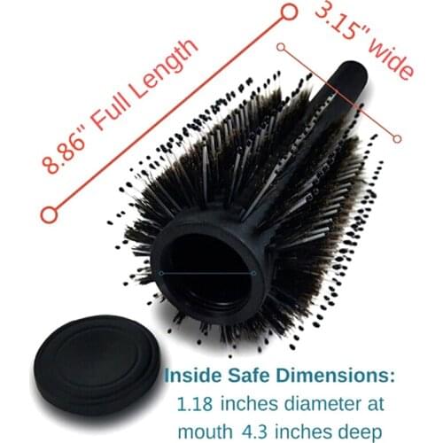 1pc 22.8cm Hidden Safes Hair Brush Style Secret Safe box for Hide Secret Money Valuables With Removable Lid