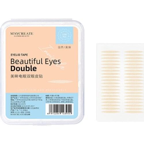 1200PCS/Box Invisible Double Eyelid Sticker Lift Strips Double Eyelid Tape Enlarged Eyes Adhesive Stickers Eye Tape Tools