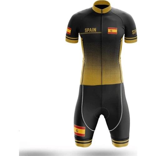 2020 laser cut team SPAIN cycling skinsuit bicycle jumpsuit men maillot cyclisme quick dry Triathlon suits mtb bike jersey set
