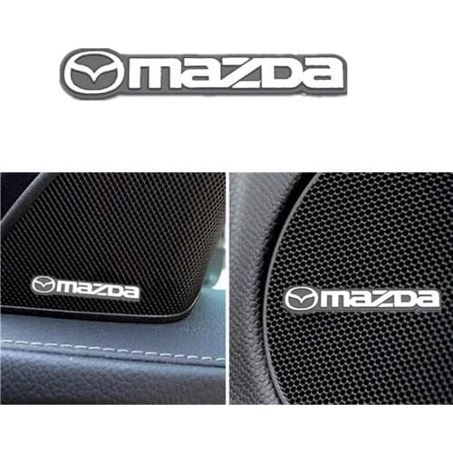 3D Car Styling Sticker Aluminum Emblem interior Speaker audio Badge for Mazda 2 Mazda 3 MS Mazda 6 CX-5 CX5 Artzma 6
