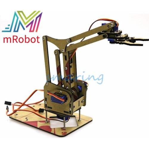 4 Dof Robot Arm Manipulator With MG90s/SG90s Servo Handle Wireless Control Robotic Model