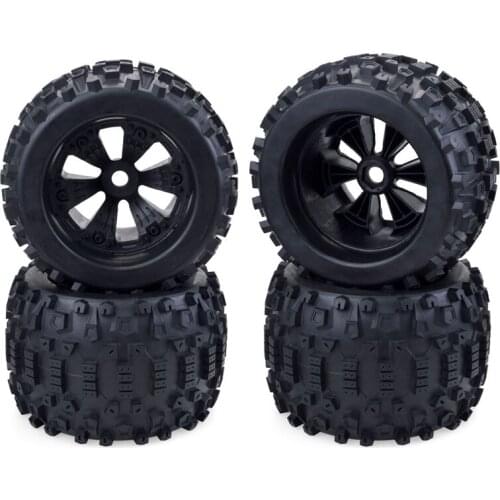 4Pcs 170mm Wheel Rim and Tires for 1/8 Truck Traxxas HSP HPI E-MAXX E-Revo ZD Racing RC Car Accessories