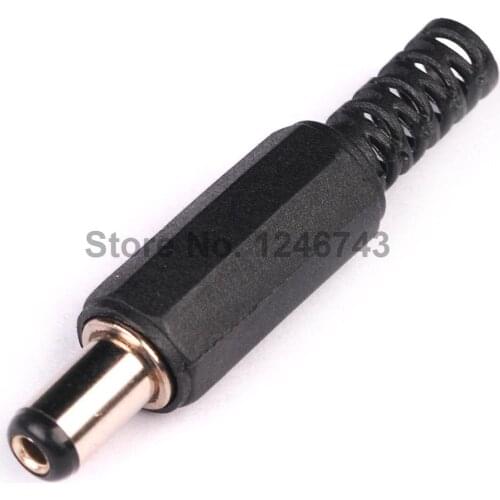 4PCS 5.5mm x 2.1mm Male Soldered Type DC Power Plug Connector Adapter
