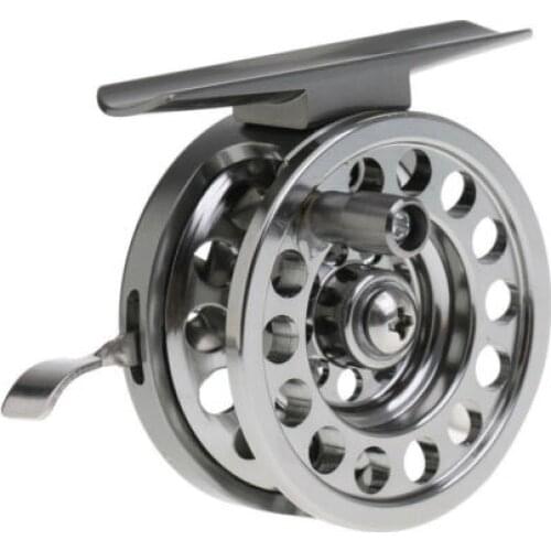 50%HOT Aluminum Alloy Ice Saltwater Freshwater Fishing Reel Wheel with Handle Brake
