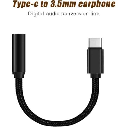 Audio cable Type C 3.5 Jack Earphone Call Cable USB C to 3.5mm Headphones Adapter For Huawei P10 P20 P30 SAMSUNG Galaxy