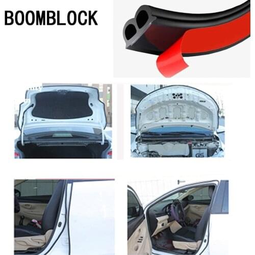 B Shape Car Door Seal Strips Sound Rubber Sticker For Ford Mondeo mk4 Focus 2 3 mk3 Fiesta mk7 Ranger Fusion Kuga Ka Accessories
