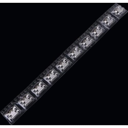 10 Pcs Micro USB Type B 5 Pin Female Socket Connector For Tablet Phone Charging G32A