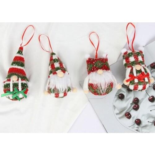 Dwarf Christmas Tree Decoration Doll Gnome Pendant Hanging Ornament Christmas Costume Parties Holiday Party Props