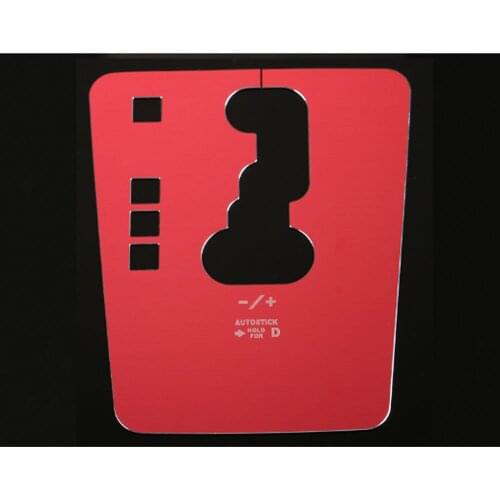 Red Auto Car Gear Shift Surround Panel Trim Cover Styling Sticker Fit For Jeep Compass 2010-13 Patriot 2011-2015