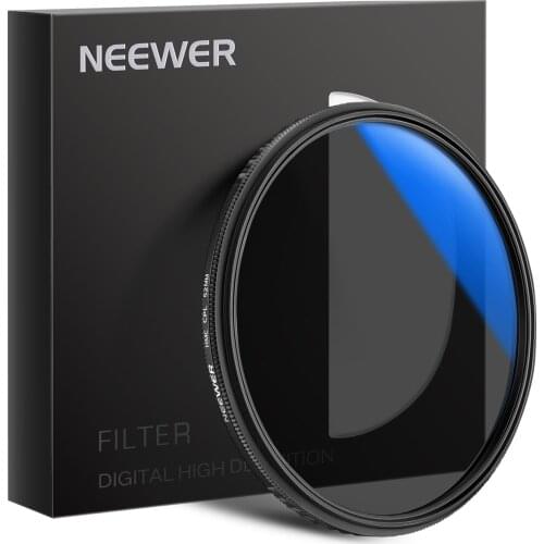 Neewer Circular Polarizing Filter, Ultra Slim CPL Camera Lens Filter, Multi-coated,Optical,High-definition,Aluminum Alloy Frame