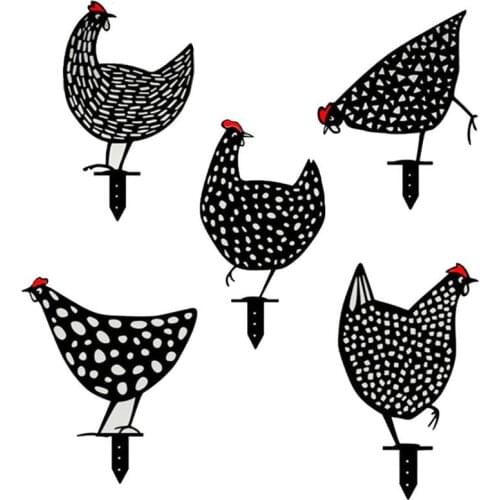Chicken Family Hen Garden Decoration Organizador Ornaments Chicken Family Garden Statue Backyard Lawn Stakes Chicken Yard Art