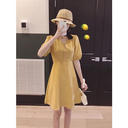 Модные платья в клетку LeftWinger China At AliExpress