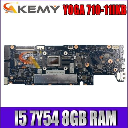 Akemy DYG21 NM-B011 For Lenovo YOGA 710-11IKB YOGA 710-11ISK Laptop Motherboard CPU I5 7Y54 8GB RAM 100% Test Work 5B20M38544
