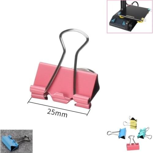 MEGA 8pcs 6pcs 4pcs 2pcs Glass Heated Bed Clip Random Color 3D Printers Parts Glass Plate Clamp For 3D Printers Build Platform