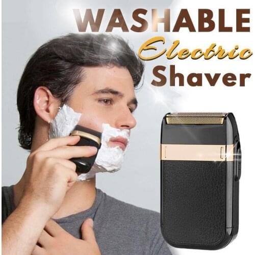 Washable Electric Shaver Electric Reciprocating Shaver for Men Twin Blade Waterproof Cordless Razor USB Rechargeable Shaving