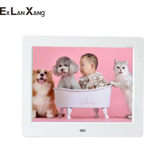 8 Inch High-Definition Picture Multimedia Player MP3 MP4 Alarm Clock Digital Photo Frame Christmas Gift