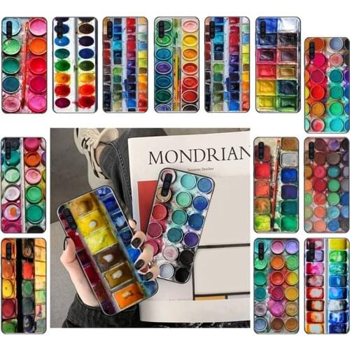 Watercolors Set Paint Palette Box Phone Case For Samsung A72 A52 A32 A41 A31 A50 A11 A12 A02 M31 A51 A70 A71 A21S A30 A20
