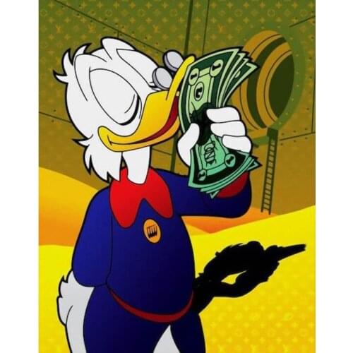 5D DIY Disney Graffiti Art Mickey Mouse Donald Duck Wall Art Mosaic Picture Garden Decor Diamond Painting Kit