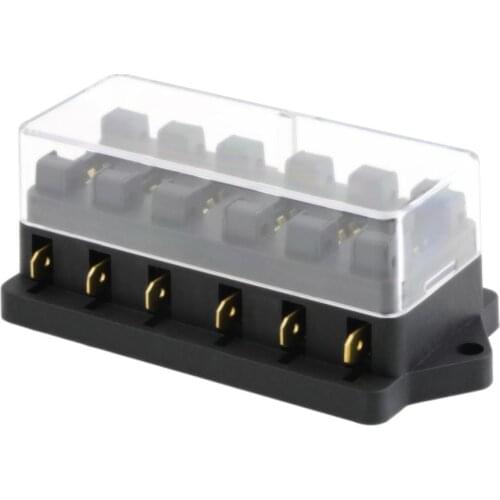 2018 Newest 12v 6 Way Fuse Box Block Fuse Holder Box Car Vehicle Circuit Automotive Blade Car Fuse Accessory Tool hot selling