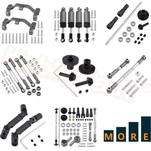 Upgrade Metal Parts for WPL HengLong 1/16 RC Car Military Truck Crawler 4x4 6WD C14 C24 B14 B24 B16 B36 Q60 Q61 Q64 Q65