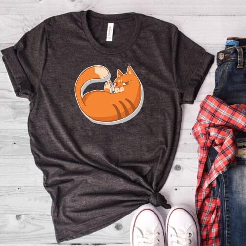 Finger Funny Cat Shirt Fashion Plus Size Women T Shirt Harajuku Short Sleeve Mama Top Tees O Neck 100% Cotton Mother Casual