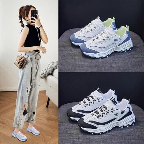 Casual sports womens shoes thick soled mesh dad shoes Vulcanize Designer Without Heels Luxury Free Shipping Non-leather