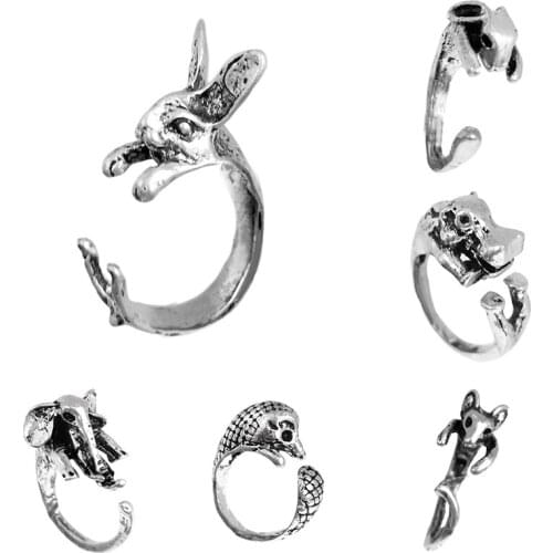Adjustable Fun Animal Rings Fashion Rings Lovers Gift Rings