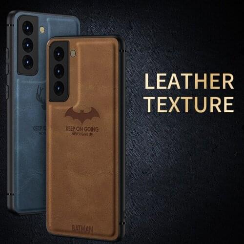 Luxury Carmera Lens Protection Car Magnetic Silicone Soft Shockproof PU Leather Phone Case For Samsung S21 Plus Ultra Funda Bag