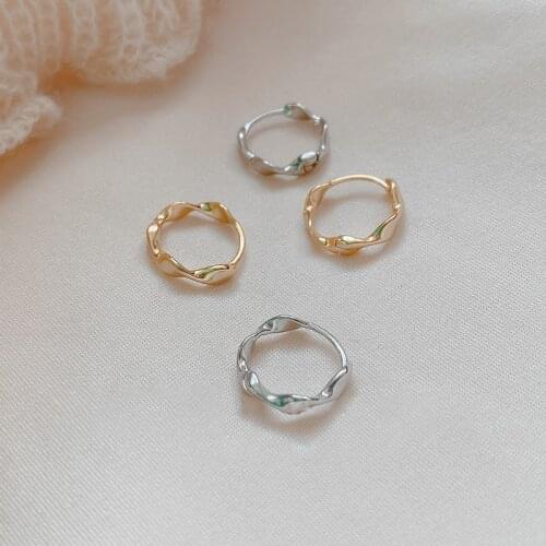 925 Sterling Silver Twist Hoop Earrings for Women Girls Small Gold Earrings Elegant Jewelry Party Gifts S-E1350