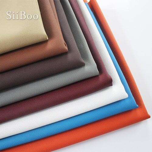 Siiboo PU fabric 140cm width 50cm one piece micro lychee pattern 1mm thickness home textile DIY prop useage sp6569