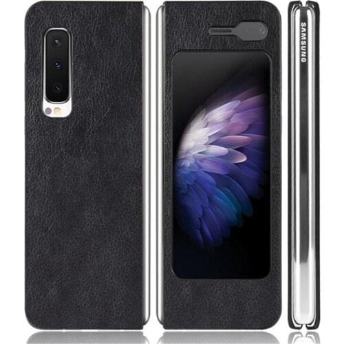 For Samsung Fold Case Samsung Fold 5G Luxury Litchi Striae PU Leather Hard Back Cover Case For Samsung Galaxy W20 5G Phone Case