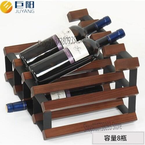 Wine Rack Wall Hanging Winery Red Wine Display Rack Solid Wood Red Wine Rack Decoration Wine Rack Household Red Wine Glass Rack