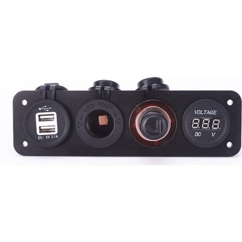 Dual USB Socket Charger 4.2A with LED Power Indicator 12V Power Outlet Cigarette Lighter Socket caravan camper