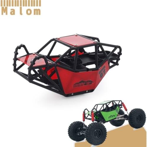 1/10 RC Roll Cage Body High-Strength Composite Nylon Plastic Custom Tube Chassis Kit for Rock Buggy Off-Road Car