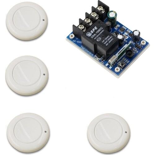 DC 12V-48V 1CH Wireless Relay Remote Control Switch Radio Power Light Switch Remote ON/OFF ; Receiver + Transmitter