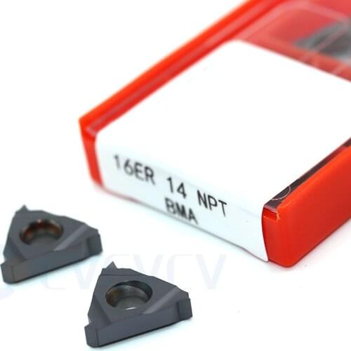 16ER 11.5 NPT 16ER 14NPT 16ER 18NPT BMA Carbide Inserts CNC Lathe Thread Turning Tool For Processing Stainless Steel Alloy Steel