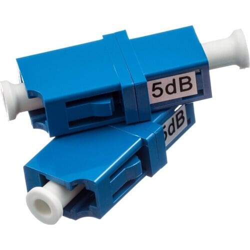 10 pcs/set LC / UPC Fiber Optic Flanged Attenuator Flanged Attenuator Optical Attenuator Fixed Attenuator 5dB 10dB