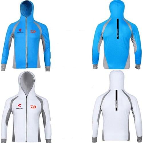2021 Daiwa Fishing Shirts Fishing Shirt Men UPF 50 UV Sun Protection Quick Dry Mesh Cooling Long Sleeve Fishing Clothes
